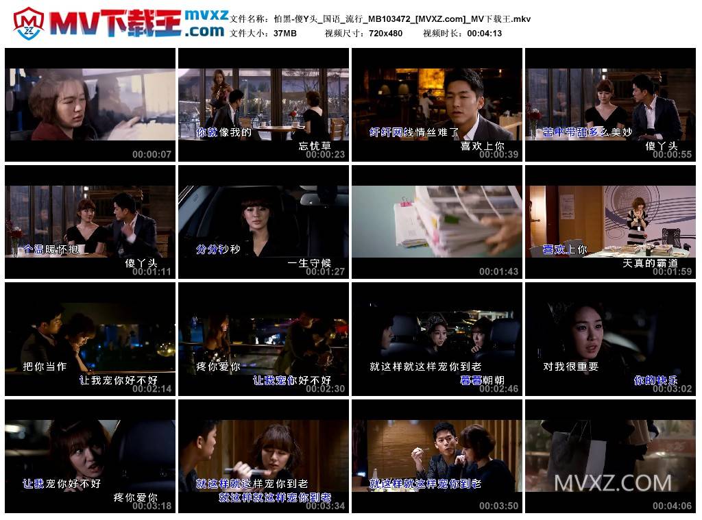 怕黑-傻Y头_国语_流行_MB103472